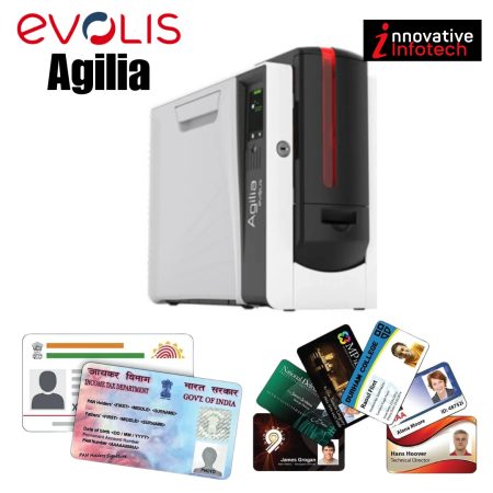 Evolis Agilia Premium Automatic Dual Side Retransfer for High-Definition Smart ID Card Printer