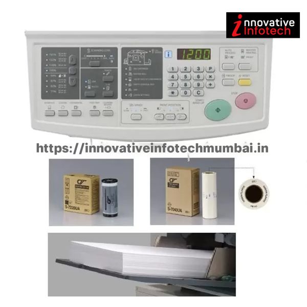 Riso CV1200 Digital Duplicator, Copy Printer, Mini Printing Press Machine - Image 3