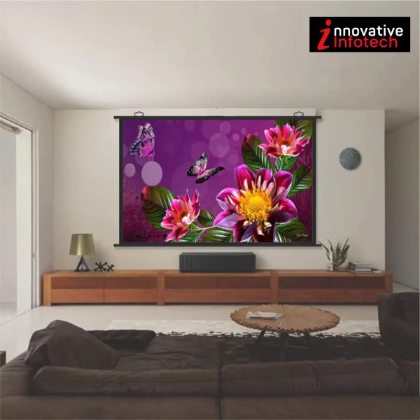 HI-TECH Map Type Projector Screen, 6X4 HI-TECH High Gain Fabric - Image 4