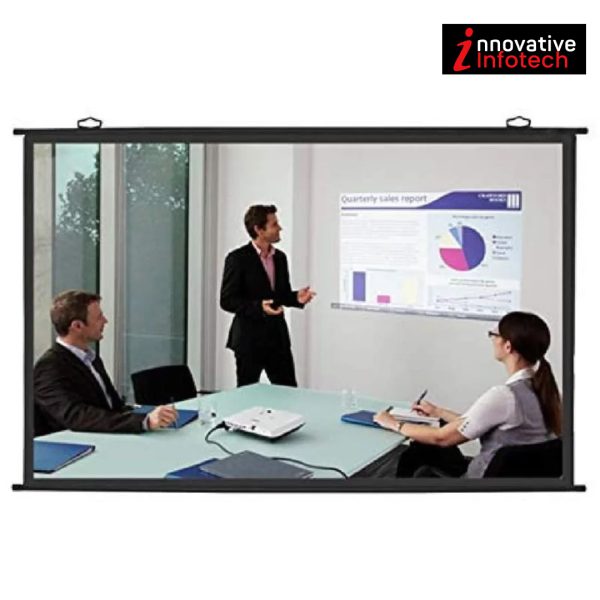 HI-TECH Map Type Projector Screen, 6X4 HI-TECH High Gain Fabric - Image 3