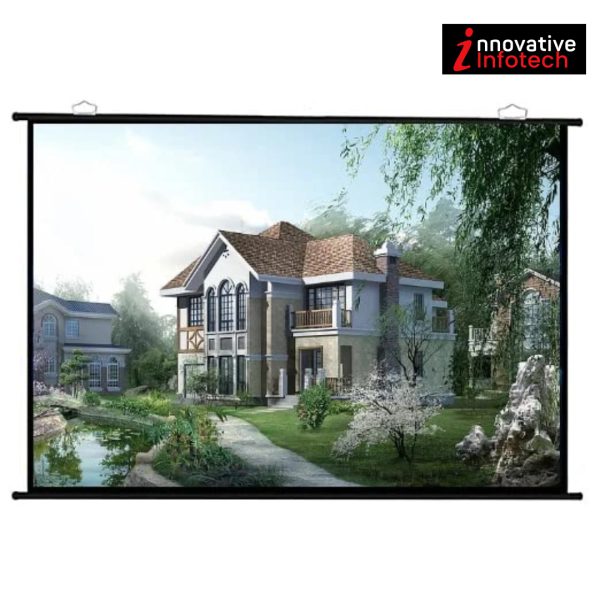 HI-TECH Map Type Projector Screen, 6X4 HI-TECH High Gain Fabric - Image 2