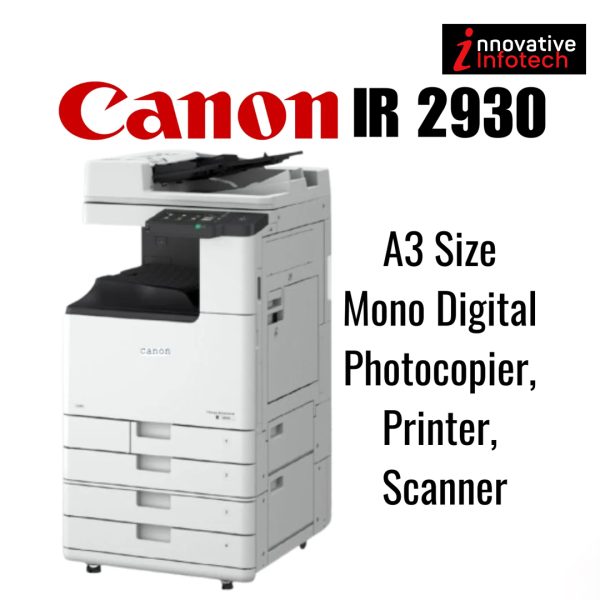 Canon Ir2930 A3 Size Mono Digital Photocopier Printer Scanner