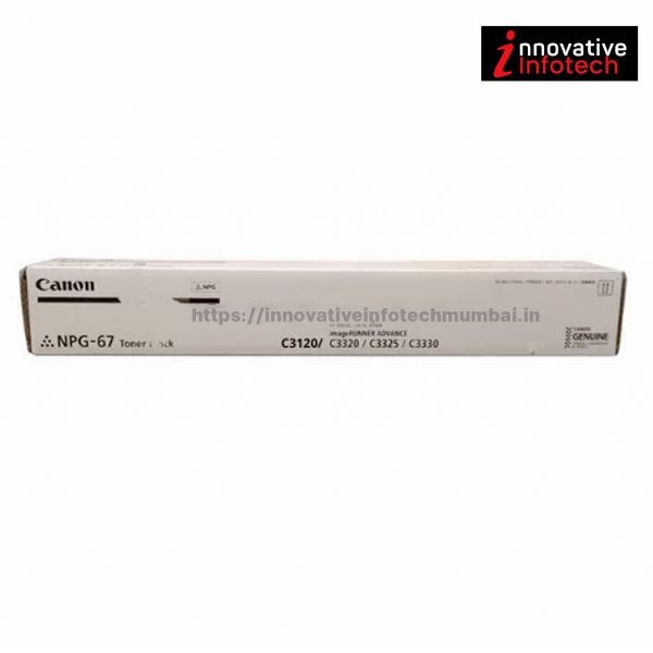 Canon NPG 67 Original Black Toner Cartridge For IR ADV C3120, C3320, C3325, C3330, C3520, C3525, C3530, C3020, C3720 - Image 2