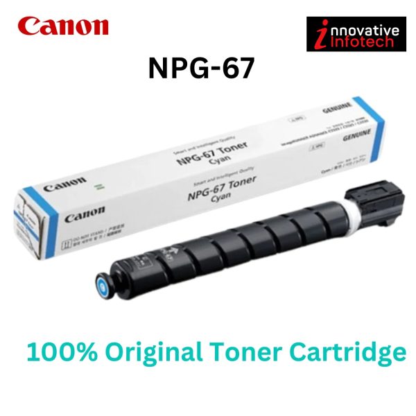Canon NPG 67 Original Toner Cartridge (Cyan)For IR ADV C3120, C3320, C3325, C3330, C3520, C3525, C3530, C3020, C3720