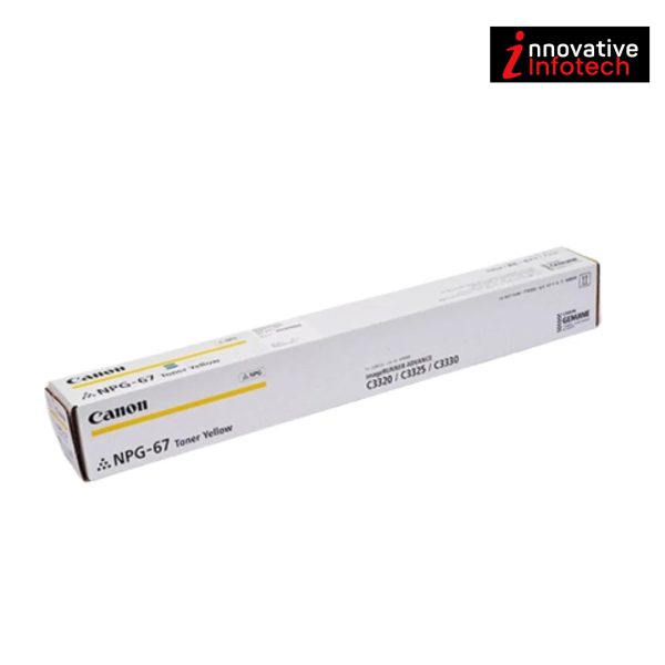 Canon NPG67 Original Toner Cartridge (Yellow) For IR ADV C3120, C3226, C3320, C3325, C3330, C3520, C3525, C3530, C3020, C3720 - Image 3