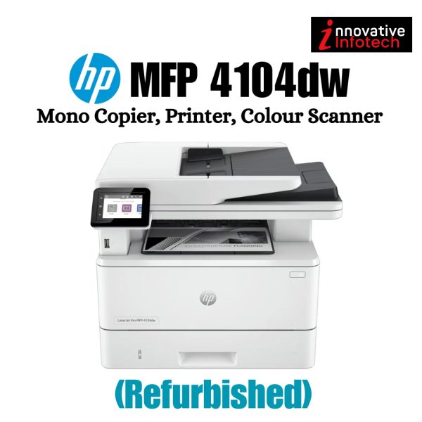HP LaserJet Pro MFP 4104 DW Mono Copier, Printer, Color Scanner (Refurbished Xerox Machine)