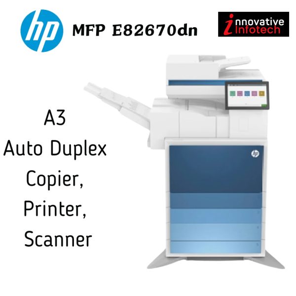 Hp LaserJet MFP E82670dn A3 Size Auto Duplex Copier, Printer, Scanner