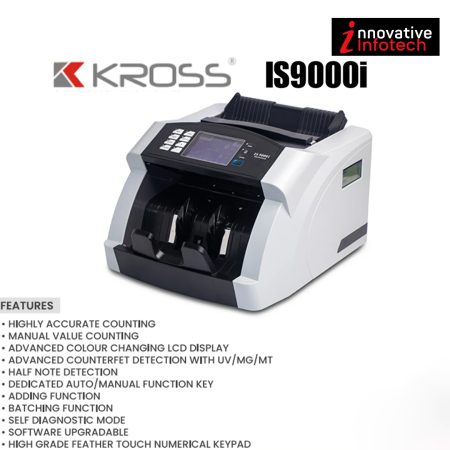 Kross IS9000i Mixed Value Cash Counting Machine With Fake Note Detector