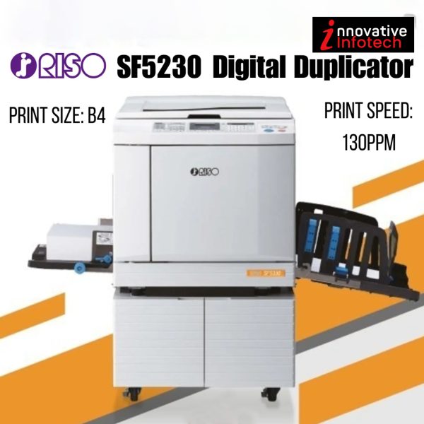 Riso SF5230 Digital Duplicator, B4 Size, Copy Printer, Mini Printing Press Machine, wedding card printing machine