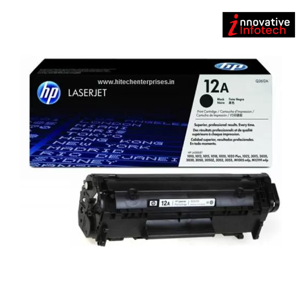 HP 12AC Q2612A Black Original Toner Cartridge For Hp LaserJet 1010, 1012, 1015, 1018, 1020, 1022, P3015,3050 MFP, M1005, M1319, 3020, 3030, 3052,3055 - Image 2