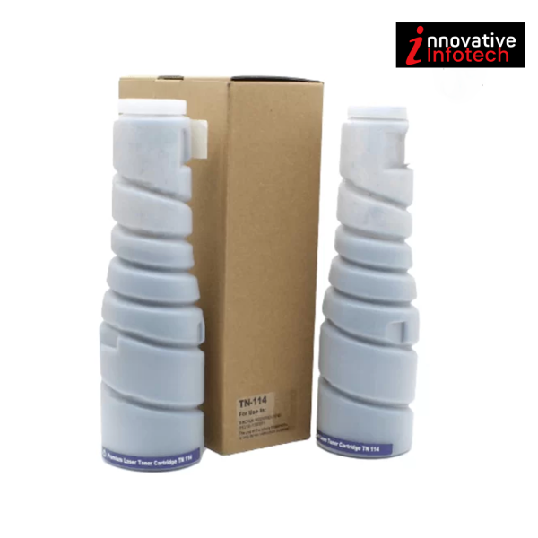 Konica Minolta Toner TN114 Black Toner Cartridge Original Qty 2 for Bizhub 161,162,163, 210, 211, DI 152,1611, 1811, 183, 2011 - Image 3