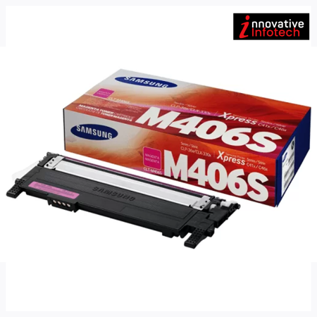 Samsung CLT M406S Magenta Toner Cartridge For Samsung CLP 360,365,365W, Xpress C410W, CLX 3300, 3305, 3305W Xpress C460W, C460FW